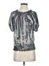 Guess Silver Short Sleeve Blouse Size S (estimated) - photo 1