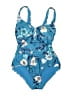 ModCloth Floral Blue One Piece Swimsuit Size S - photo 1