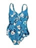 ModCloth Floral Blue One Piece Swimsuit Size S - photo 2