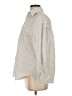 Zara Stripes Ivory Long Sleeve Button-Down Shirt Size S - photo 5