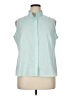 Talbots Teal Sleeveless Button-Down Shirt Size 16 Petite - photo 1