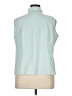 Talbots Teal Sleeveless Button-Down Shirt Size 16 Petite - photo 2