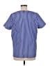 Pleione Stripes Blue Short Sleeve Blouse Size M - photo 2