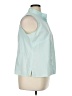 Talbots Teal Sleeveless Button-Down Shirt Size 16 Petite - photo 4