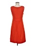 Lands' End Solid Orange Cocktail Dress Size M (petite) - photo 2