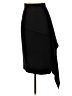Milly Solid Black Formal Skirt Size 4 - photo 1