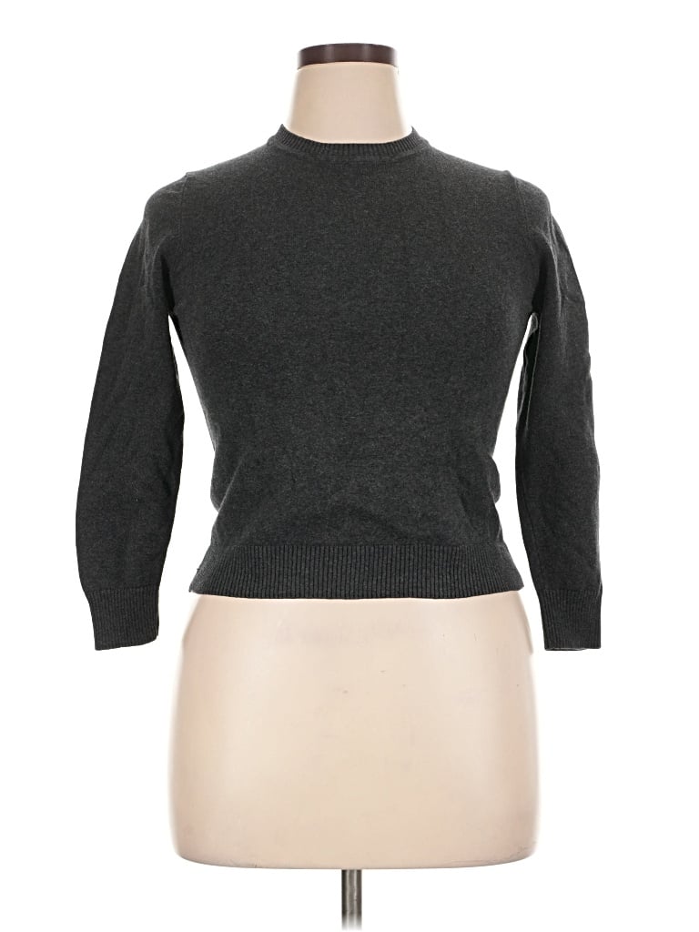 Pre-owned Assorted Brands Turtleneck Sweater In Gray