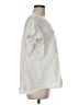 Studio West 100% Cotton Ivory Short Sleeve Blouse Size M - photo 4