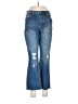 BCBGeneration Hearts Blue Jeans Size 9 - photo 1