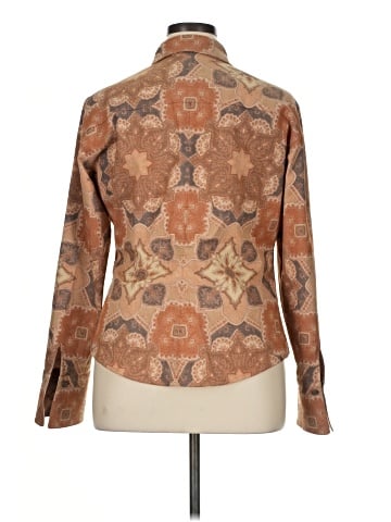 Anne Klein Long Sleeve Button-Down Shirt (view 2)