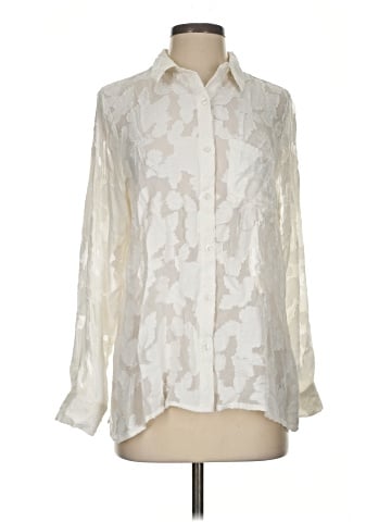 En Creme Long Sleeve Blouse (view 1)