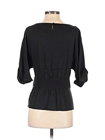 Theory Short Sleeve Silk Top (view 2)