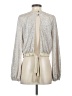 Pookie & Sebastian Metallic Silver Long Sleeve Blouse Size XS - photo 2