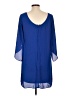 AB Studio 100% Polyester Blue Casual Dress Size L - photo 5