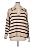AGB Stripes Tan Pullover Sweater Size 1X - photo 1