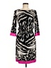 St. John Animal Print Gray Casual Dress Size 2 - photo 1