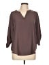 Maurices 100% Polyester Brown 3/4 Sleeve Blouse Size L - photo 1