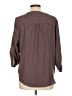 Maurices 100% Polyester Brown 3/4 Sleeve Blouse Size L - photo 2