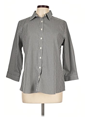 Lands' End 3/4 Sleeve Button-Down Shirt (view 1)