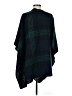 Woolrich 100% Polyester Plaid Green Teal Poncho One size - photo 2