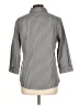 Lands' End 100% Baumwolle Houndstooth Gray 3/4 Sleeve Button-Down Shirt Size 12 - photo 2