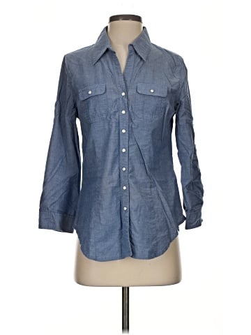 Nine West 3/4 Sleeve Button-Down Shirt (view 1)