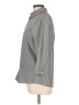 Lands' End 100% Baumwolle Houndstooth Gray 3/4 Sleeve Button-Down Shirt Size 12 - photo 5