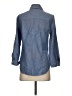 Nine West 100% Cotton Blue 3/4 Sleeve Button-Down Shirt Size S - photo 2