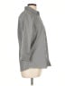 Lands' End 100% Baumwolle Houndstooth Gray 3/4 Sleeve Button-Down Shirt Size 12 - photo 4