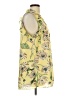 Suzanne Betro 100% Polyester Floral Yellow Sleeveless Blouse Size L - photo 4