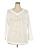 Talbots 100% Cotton Ivory Pullover Sweater Size 2X - photo 1