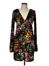 ASOS 100% Polyester Print Black Cocktail Dress Size 10 - photo 1