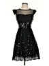 Delia's 100% Polyester Stars Black Cocktail Dress Size 3 - photo 1