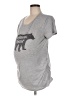 a:glow Gray Short Sleeve T-Shirt Size Lg Maternity - photo 1
