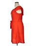 Monteau 100% Polyester Solid Orange Cocktail Dress Size XL - photo 5