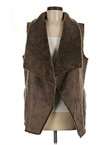 Velvet Faux Fur Vest (view 1)