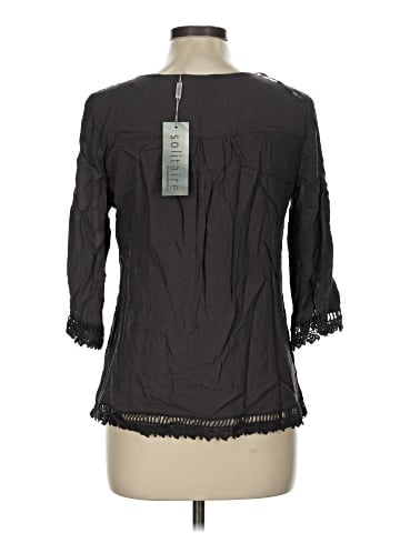 Solitaire 3/4 Sleeve Blouse (view 2)