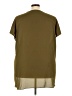 Sejour 100% Polyester Green Short Sleeve Blouse Size 3X - photo 2