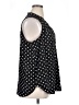 Fervour 100% Polyester Polka Dots Black Sleeveless Blouse Size 1X - photo 4