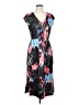 J.Crew 100% Polyester Print Black Casual Dress Size 4 - photo 1