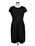 Lands' End Solid Black Casual Dress Size 12 - photo 1