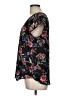 DR2 Floral Black Short Sleeve Blouse Size M - photo 5