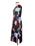 J.Crew 100% Polyester Print Black Casual Dress Size 4 - photo 5
