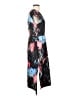 J.Crew 100% Polyester Print Black Casual Dress Size 4 - photo 4