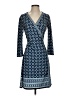 Max Studio Paisley Blue Casual Dress Size S - photo 1