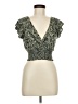 Final Touch 100% Rayon Green Short Sleeve Top Size M - photo 1