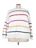 Dreamers Stripes White Pullover Sweater Size 3X - photo 1
