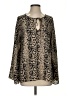 Buddy Love 100% Polyester Gold Long Sleeve Blouse Size S - photo 1