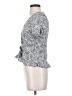 H&M 100% Viscose Gray Short Sleeve Blouse Size 4 - photo 5