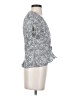 H&M 100% Viscose Gray Short Sleeve Blouse Size 4 - photo 4
